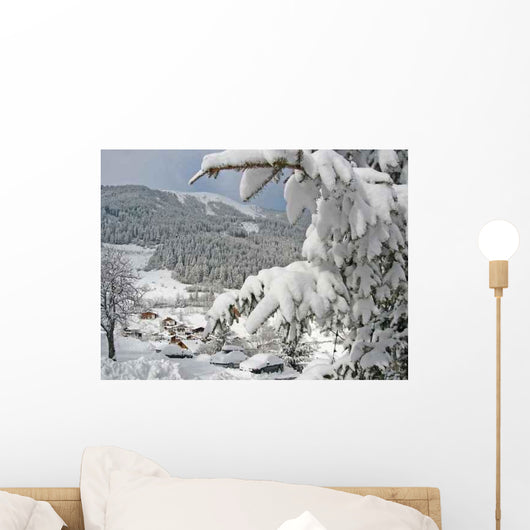 Snowy Landscape Wall Decal