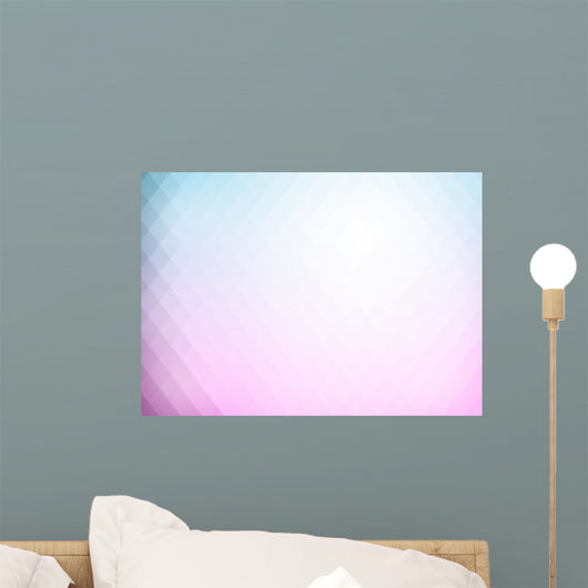 Abstract Gradient Rhombus Wall Decal
