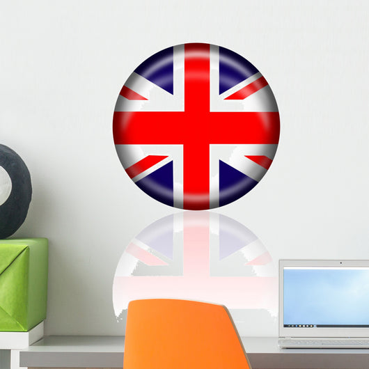 Great Britian Button Wall Decal