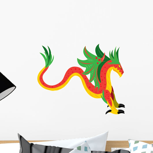 Winged Snake Dragon Wall Decal