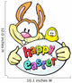 Bunny Hold Egg and Chicken - Happy Easter