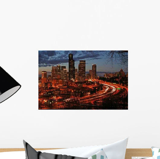 Seattle Night Wall Decal