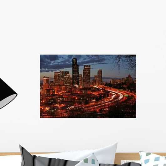 Seattle Night Wall Decal