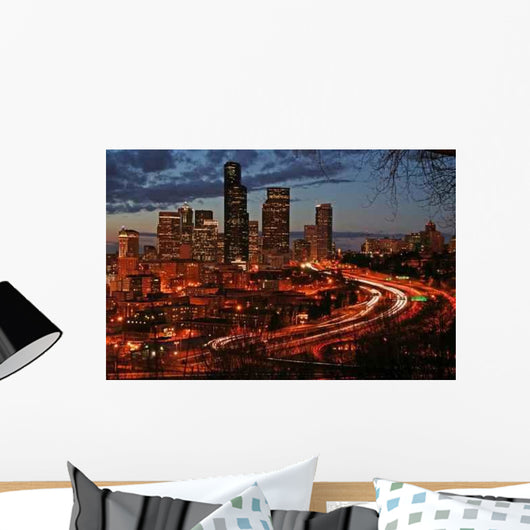 Seattle Night Wall Decal