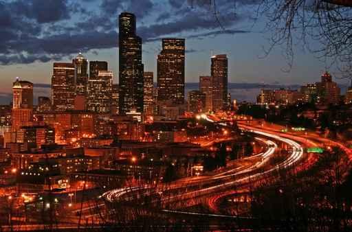 Seattle Night Wall Decal
