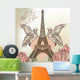 Beautiful Valentine Card With Eiffel Tower