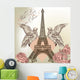 Beautiful Valentine Card With Eiffel Tower