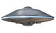 3d illustration of a flying saucer Wall Decal