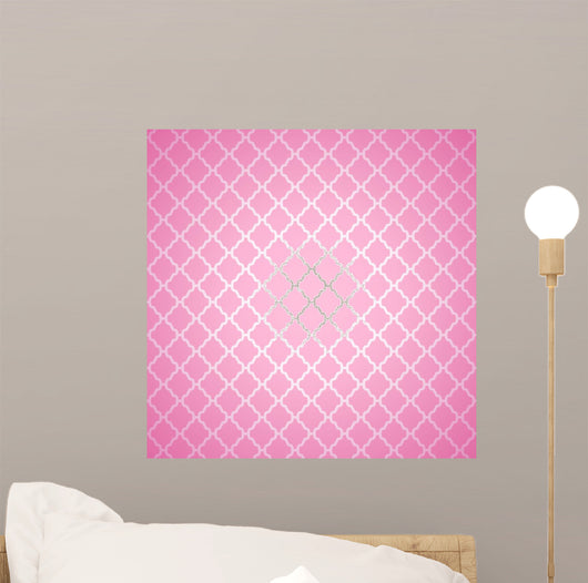 Pink Cloth Texture Wall Decal
