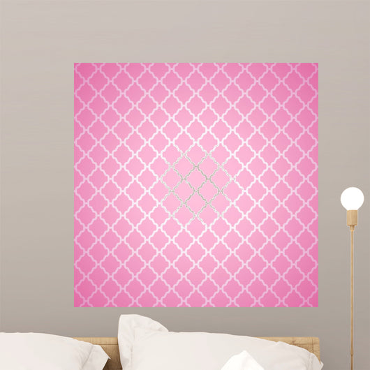 Pink Cloth Texture Wall Decal