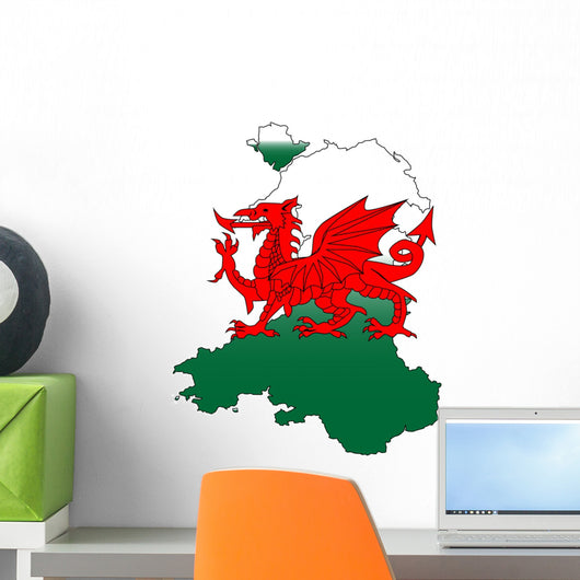Wales and the Dragon Wall Decal