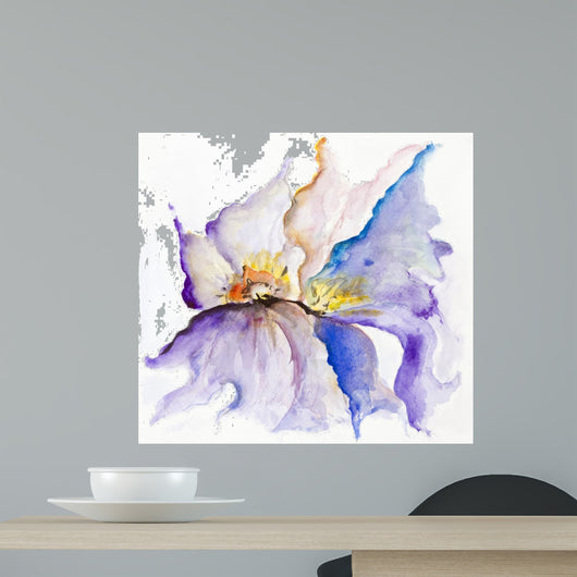 Flying watercolor Wall Mural