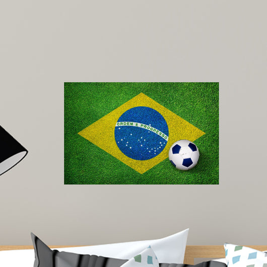 Football World Cup World Cup 2014 Brazil - flag on lawn