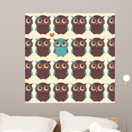 Cute Colorful Seamless Pattern Wall Decal