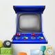 Arcade Machine Closeup Wall Decal
