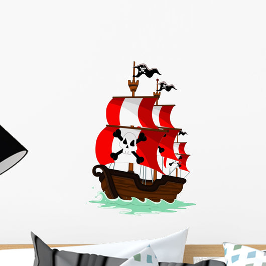 Pirate Ship Wall Decal