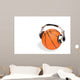 Basketball Ball and Headphones