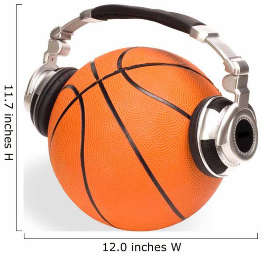 Basketball Ball and Headphones