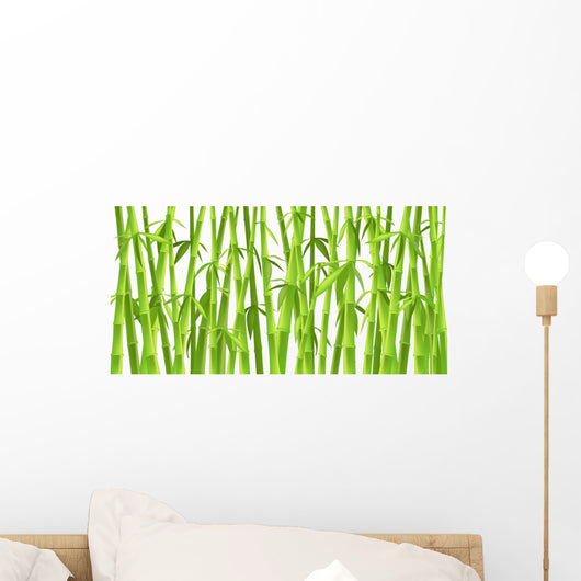 design of chinese bamboo trees Wall Mural