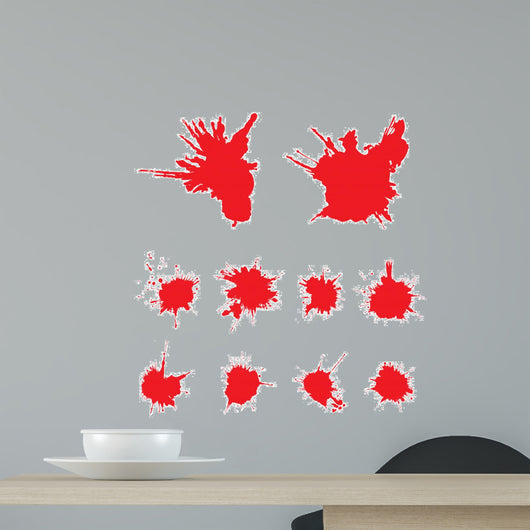 Vector red scratched, crumpled background (splashing, blob, sp