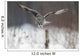 Great Grey Owl (Strix nebulosa) hunting in the falling snow