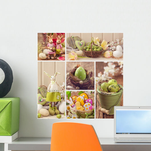 Easter collage Wall Mural