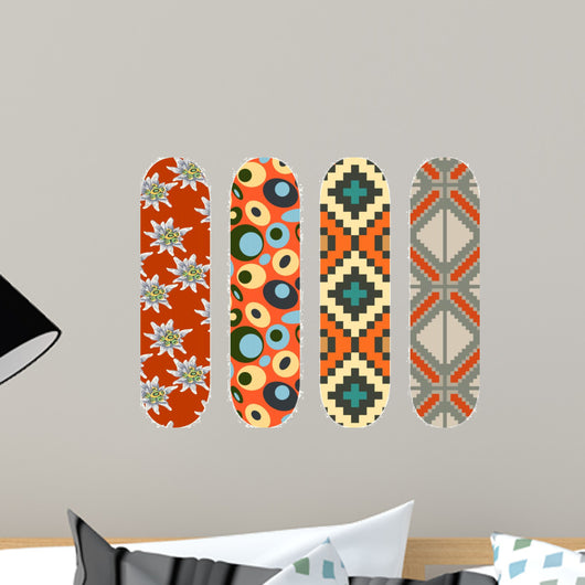 Vector Pack With Four Skateboards Designs