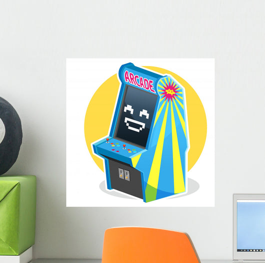 Vintage Arcade Game Wall Decal