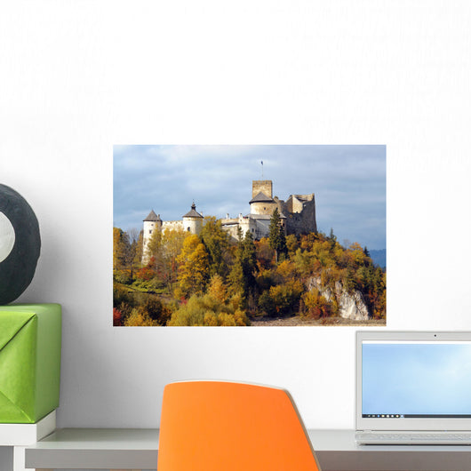 Ruins of medieval royal castle in Czorsztyn, Poland Wall Mural
