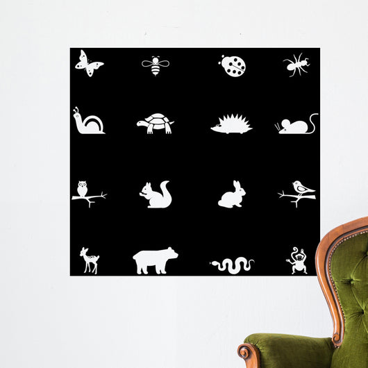 Animals icons Wall Decal