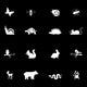 Animals icons Wall Decal