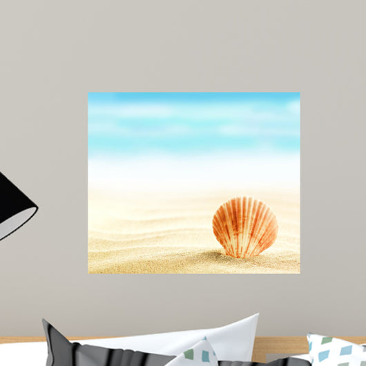 Shell on sandy beach