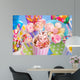 birthday party table with marshmallow pops and other sweets for