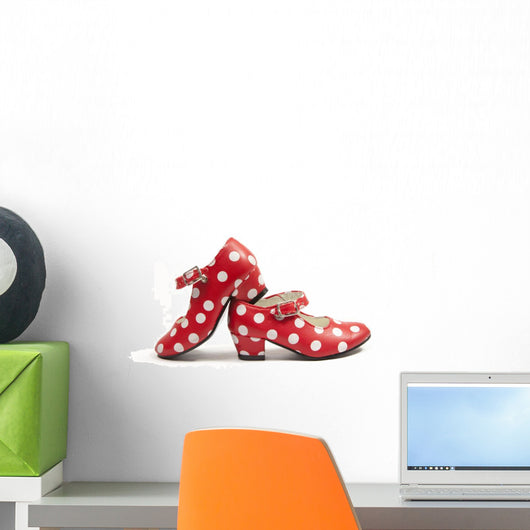 two flamenco shoes Wall Decal