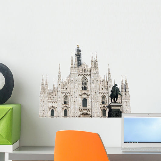 Milan Cathedral Italy White Wall Decal