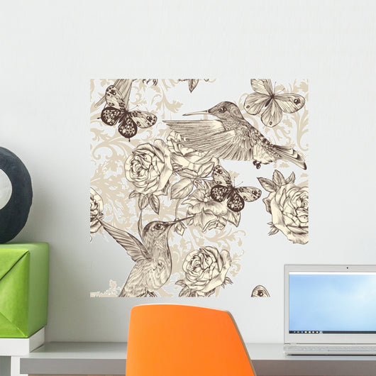 Beautiful Vector with Butterflies Wall Decal