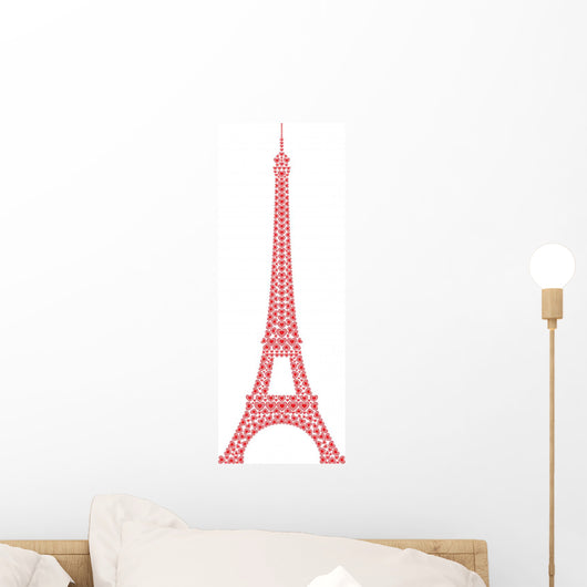Eiffel Tower Paris Made With Love Hearts
