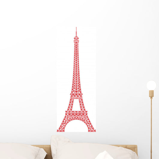Eiffel Tower Paris Made With Love Hearts