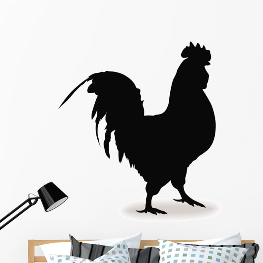 Form Contour Cock, Chicken Sign Logo Wall Decal