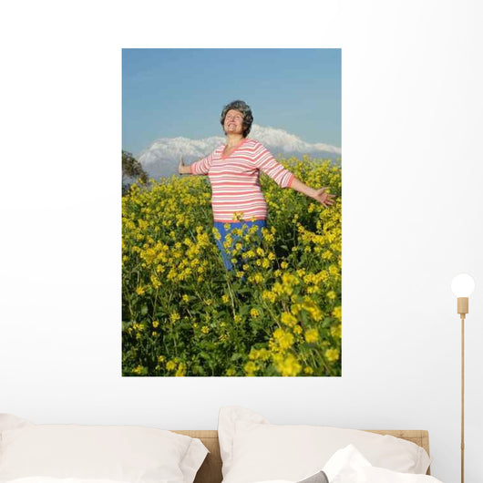 Peaceful Walk through Meadow Wall Decal