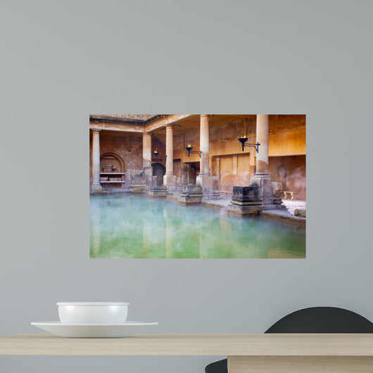 Main Pool in the Roman Baths in Bath, UK