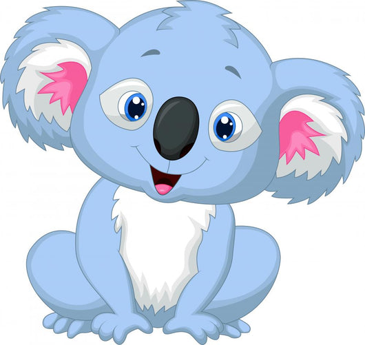 Cute koala cartoon Wall Decal