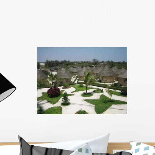 Un Village Au Lac Wall Decal