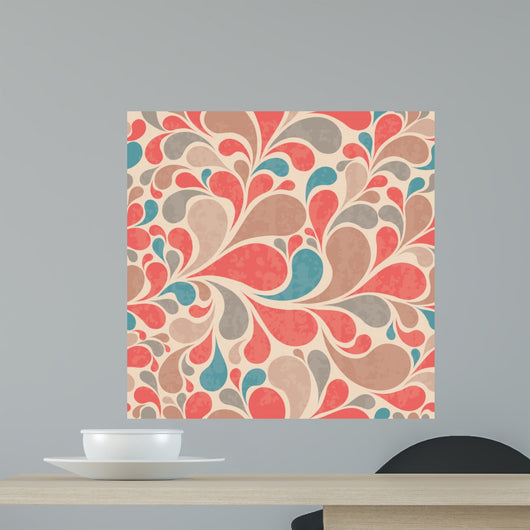 Retro Seamless with Texture Wall Decal Design 2