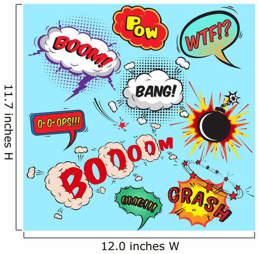 Comic speech bubbles design elements collection Wall Mural