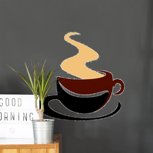 Hot Steaming Cup of Coffee