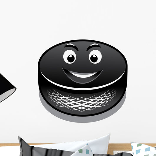 Cartoon hockey puck