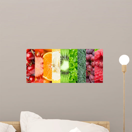 Healthy food background Wall Mural
