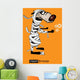 Happy Birthday smile wolf gift card Wall Decal