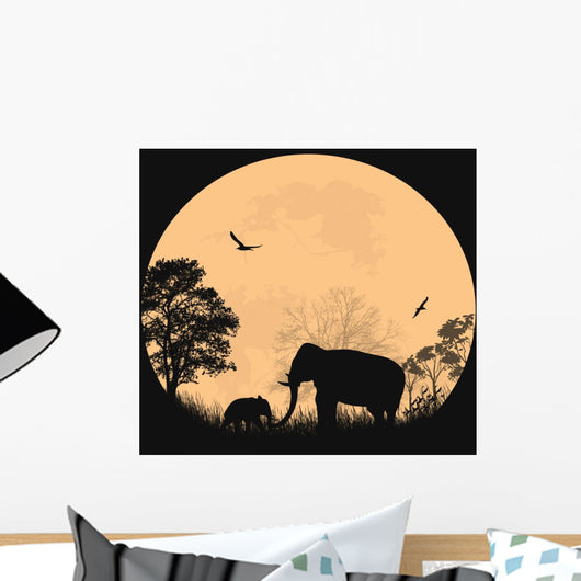 African safari theme Wall Mural